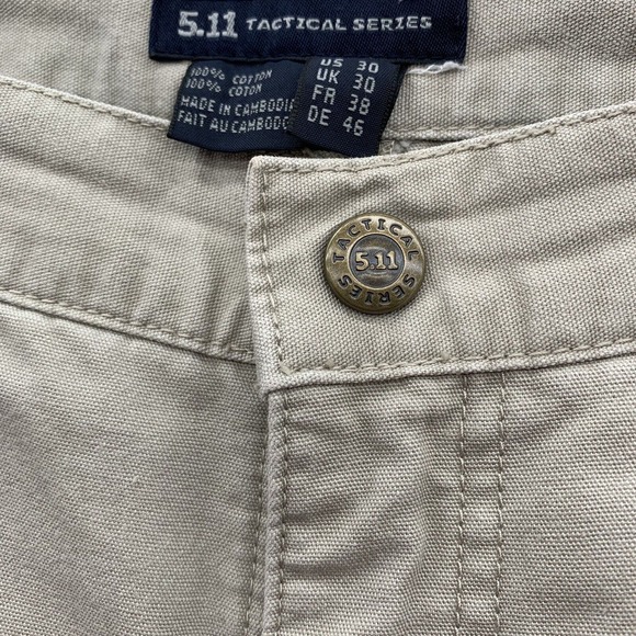 5.11 Tactical Cargo Shorts Mens 30x9 Utility Carpenter Military Operator Khaki - Picture 5 of 16